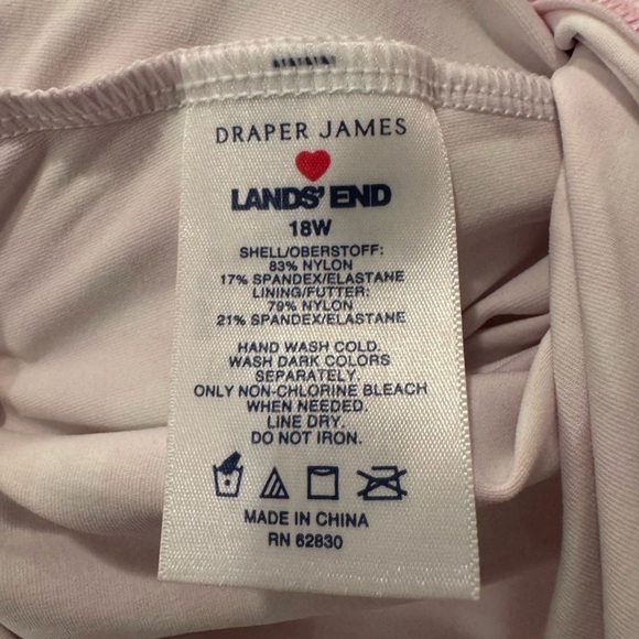 Draper James Pink and White Gingham Swimwear with Square Neckline - Picture 6 of 6